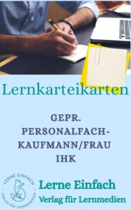 Karten Geprüfter Personalfachkaufmann IHK zur Prüfungsvorbereitung
