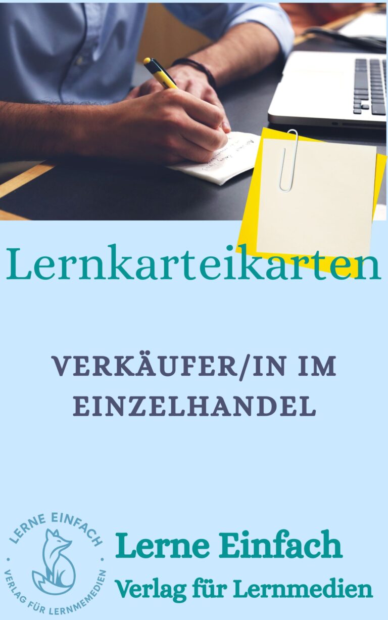 Karten Verkäufer im Einzelhandel IHK zur Prüfungsvorbereitung