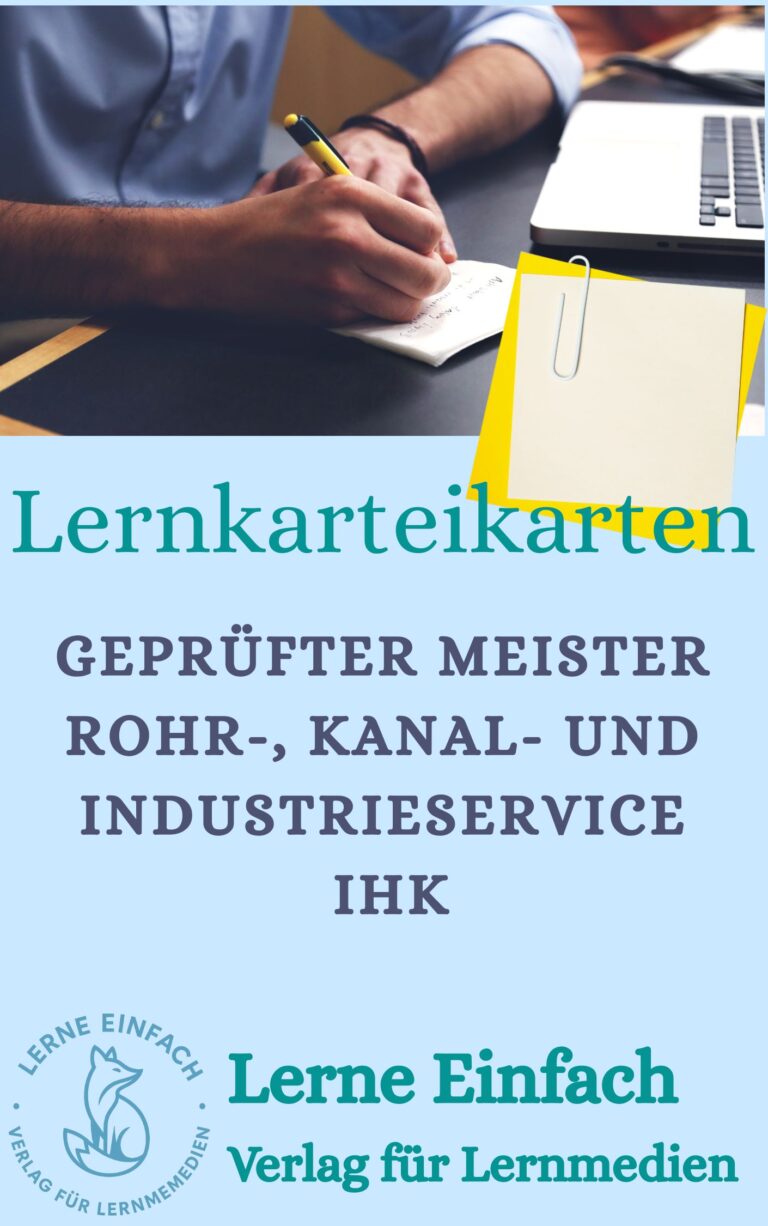 FS 9.1 Geprüfter Meister Rohr Kanal Industriewirtschaft IHK
